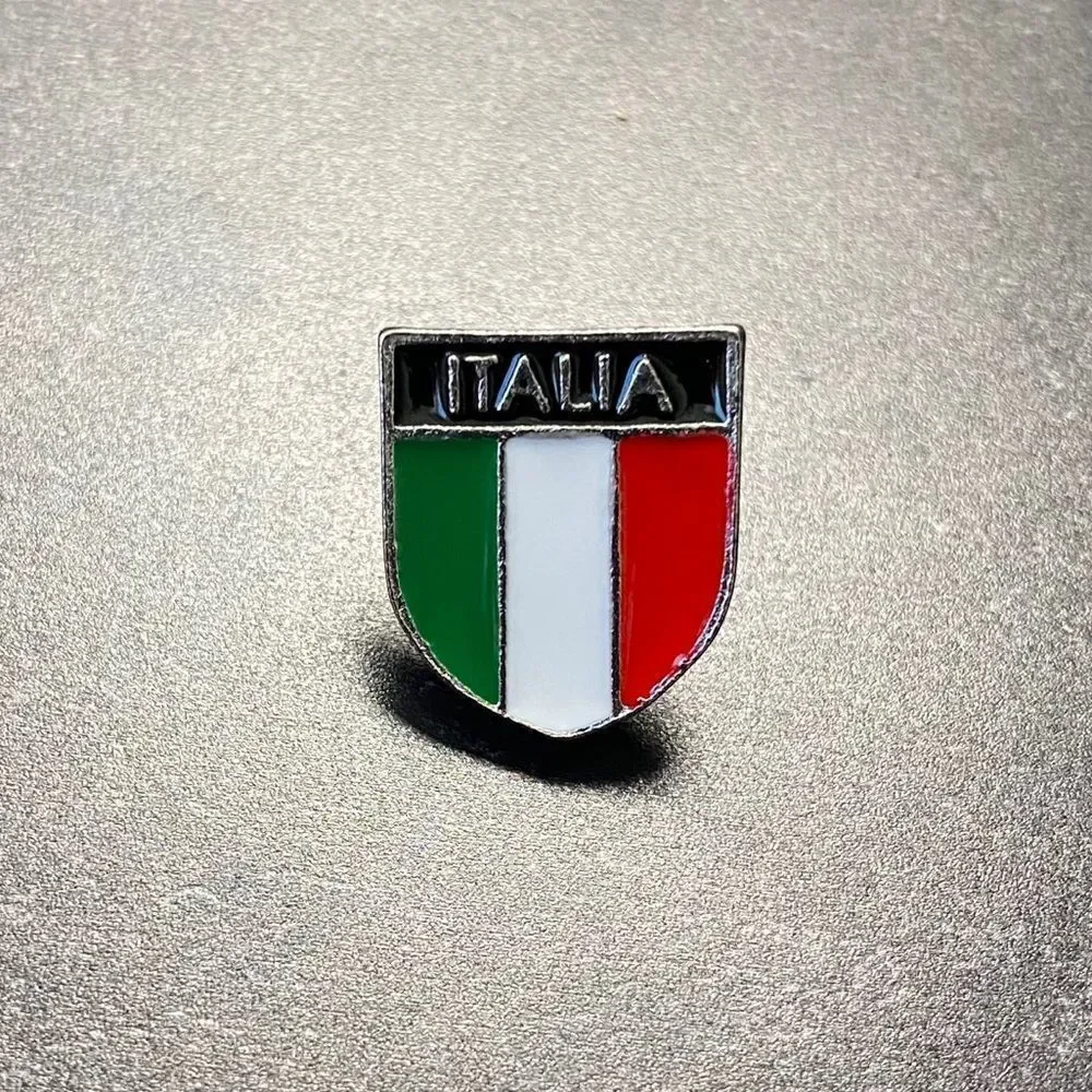 Italia Small Enamel Pin/ Brooch Lapel